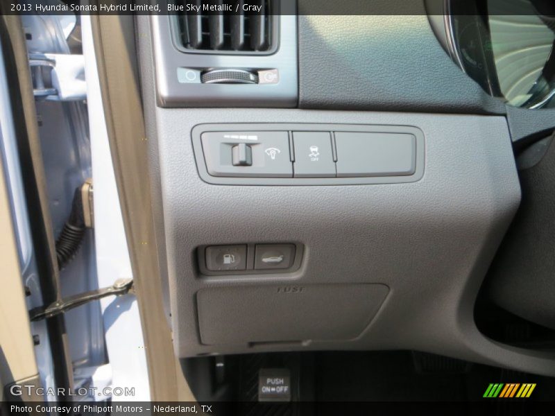 Blue Sky Metallic / Gray 2013 Hyundai Sonata Hybrid Limited