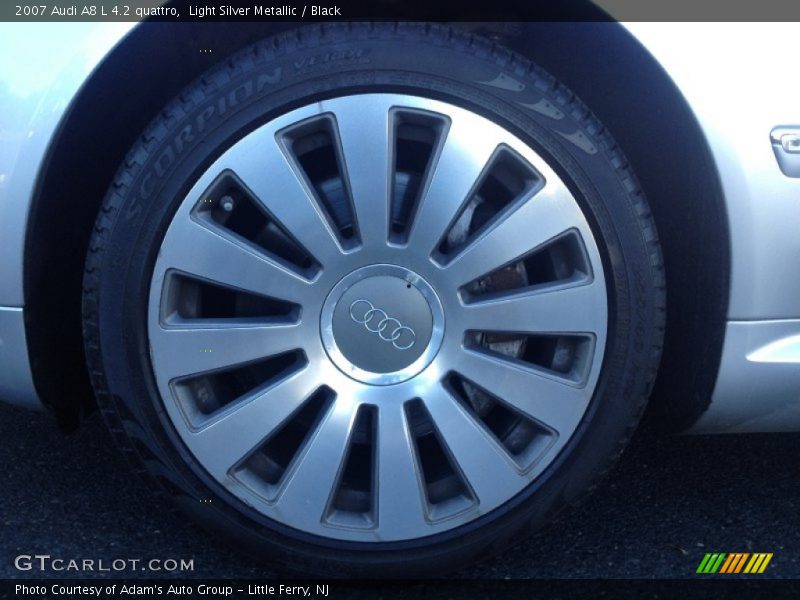 Light Silver Metallic / Black 2007 Audi A8 L 4.2 quattro