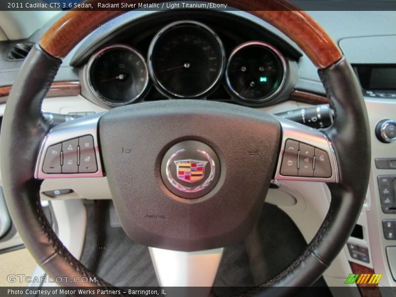 Radiant Silver Metallic / Light Titanium/Ebony 2011 Cadillac CTS 3.6 Sedan