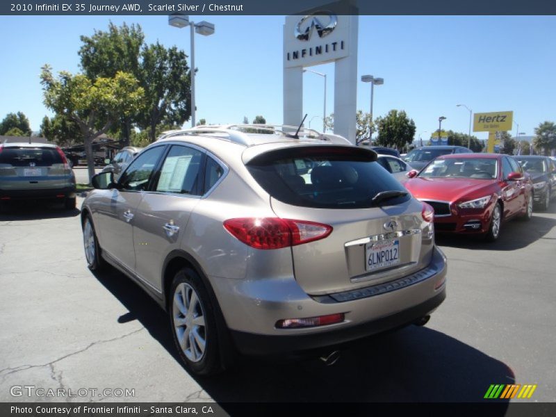 Scarlet Silver / Chestnut 2010 Infiniti EX 35 Journey AWD