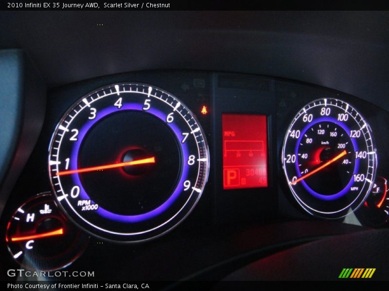 Scarlet Silver / Chestnut 2010 Infiniti EX 35 Journey AWD