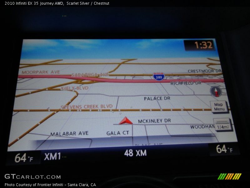 Navigation of 2010 EX 35 Journey AWD