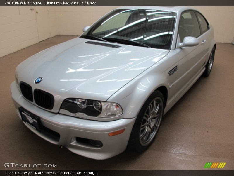 Titanium Silver Metallic / Black 2004 BMW M3 Coupe