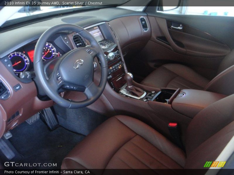  2010 EX 35 Journey AWD Chestnut Interior