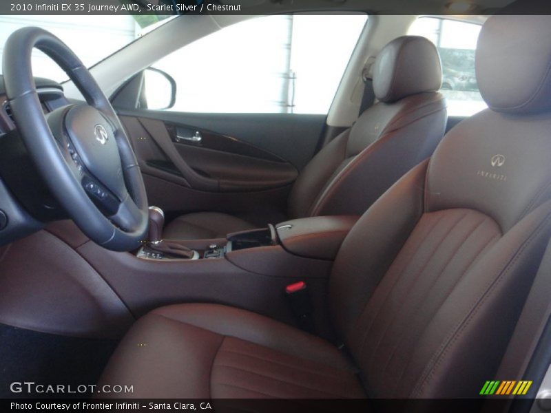 Scarlet Silver / Chestnut 2010 Infiniti EX 35 Journey AWD