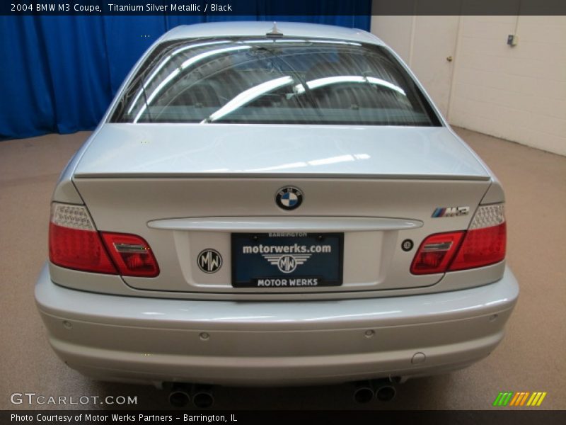 Titanium Silver Metallic / Black 2004 BMW M3 Coupe