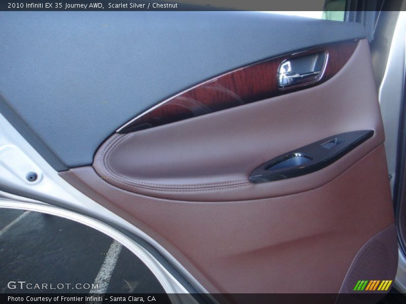 Scarlet Silver / Chestnut 2010 Infiniti EX 35 Journey AWD
