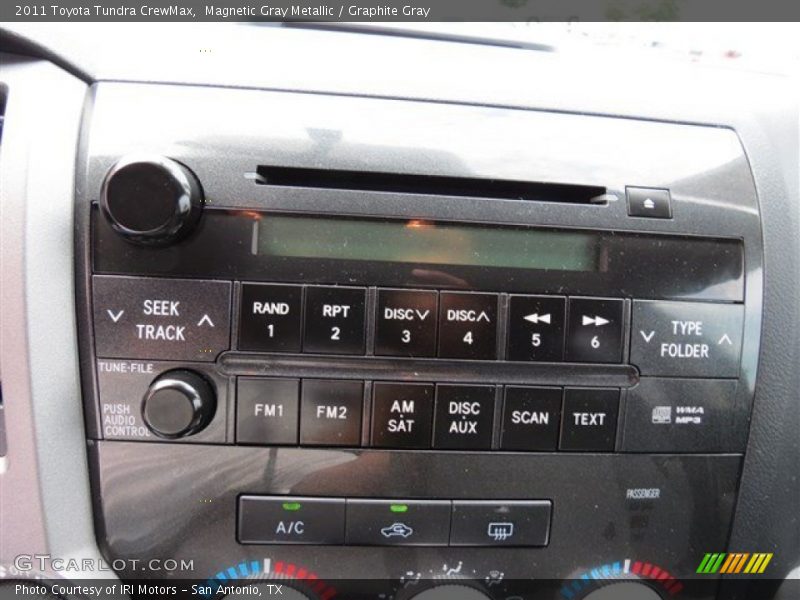 Magnetic Gray Metallic / Graphite Gray 2011 Toyota Tundra CrewMax