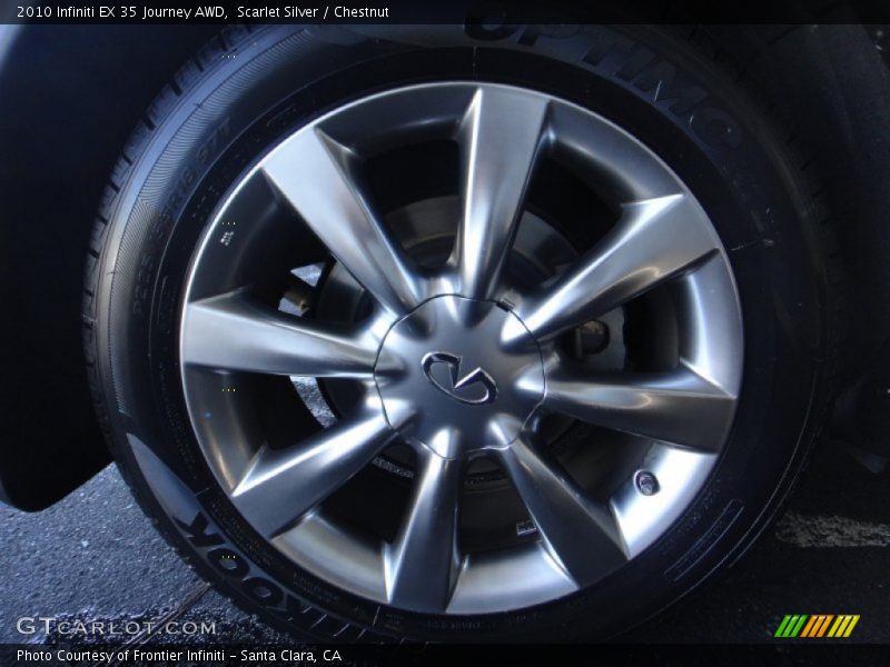 Scarlet Silver / Chestnut 2010 Infiniti EX 35 Journey AWD