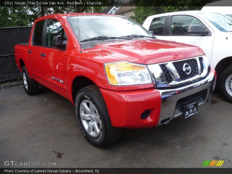 Red Alert / Charcoal 2012 Nissan Titan S Crew Cab 4x4