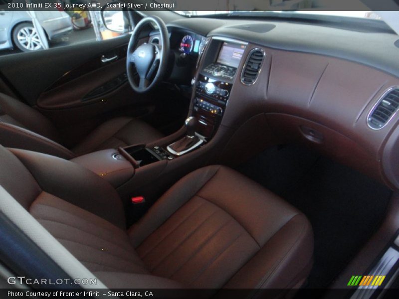 Scarlet Silver / Chestnut 2010 Infiniti EX 35 Journey AWD