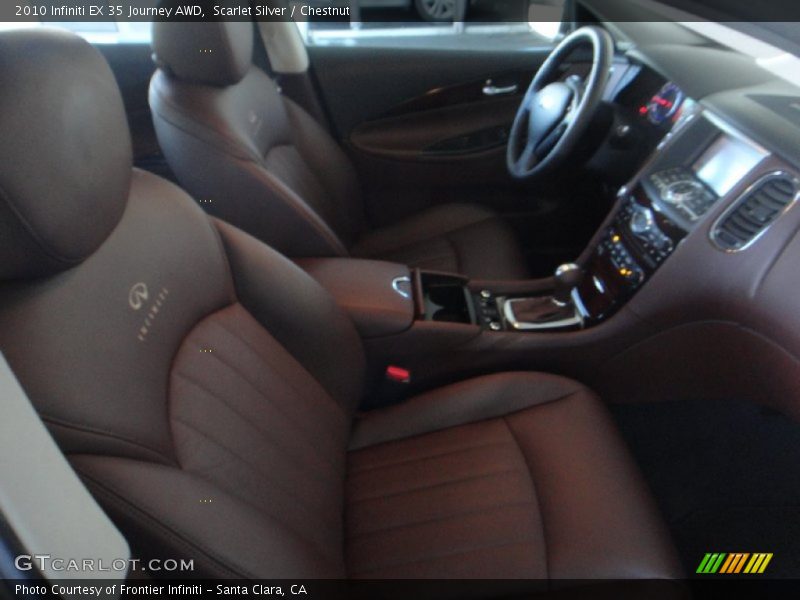 Scarlet Silver / Chestnut 2010 Infiniti EX 35 Journey AWD