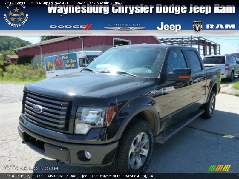 Tuxedo Black Metallic / Black 2012 Ford F150 FX4 SuperCrew 4x4
