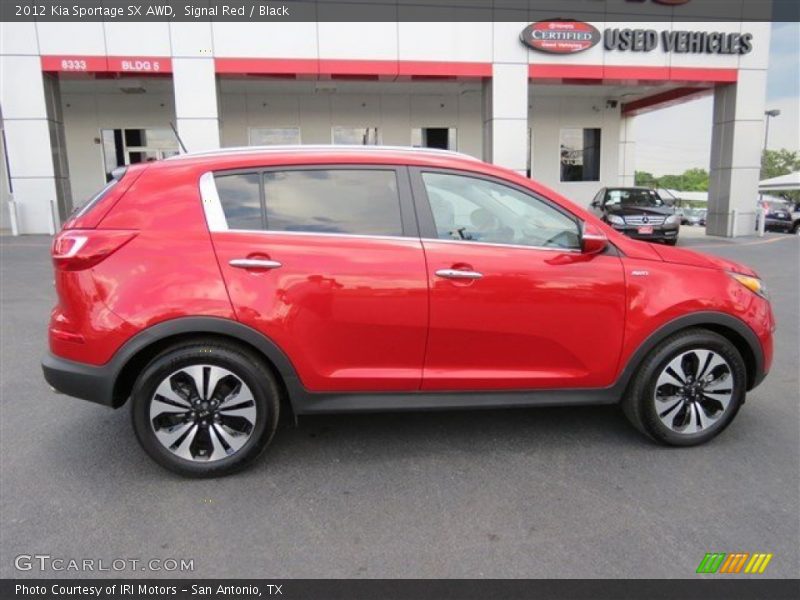 Signal Red / Black 2012 Kia Sportage SX AWD
