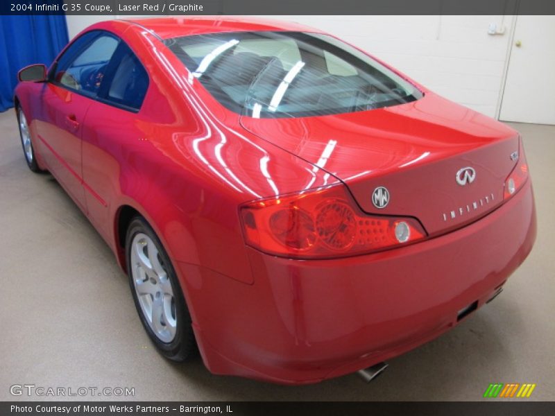 Laser Red / Graphite 2004 Infiniti G 35 Coupe