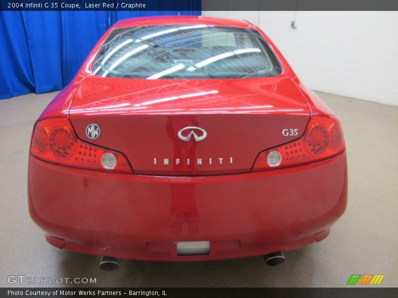 Laser Red / Graphite 2004 Infiniti G 35 Coupe