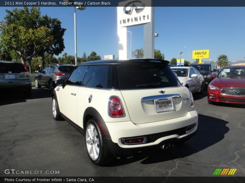 Pepper White / Carbon Black 2011 Mini Cooper S Hardtop