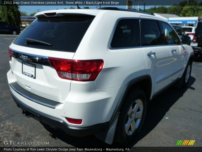 Stone White / Black/Light Frost Beige 2011 Jeep Grand Cherokee Limited 4x4