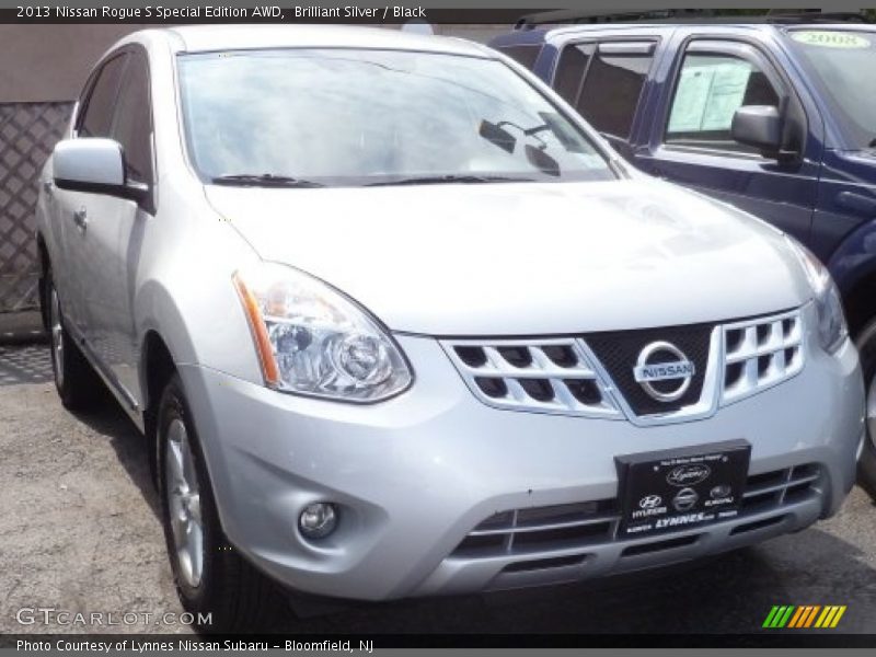 Brilliant Silver / Black 2013 Nissan Rogue S Special Edition AWD