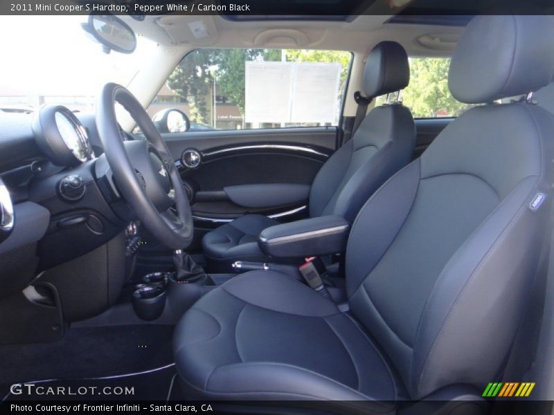 Pepper White / Carbon Black 2011 Mini Cooper S Hardtop