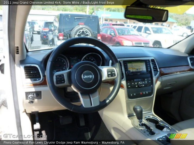 Stone White / Black/Light Frost Beige 2011 Jeep Grand Cherokee Limited 4x4