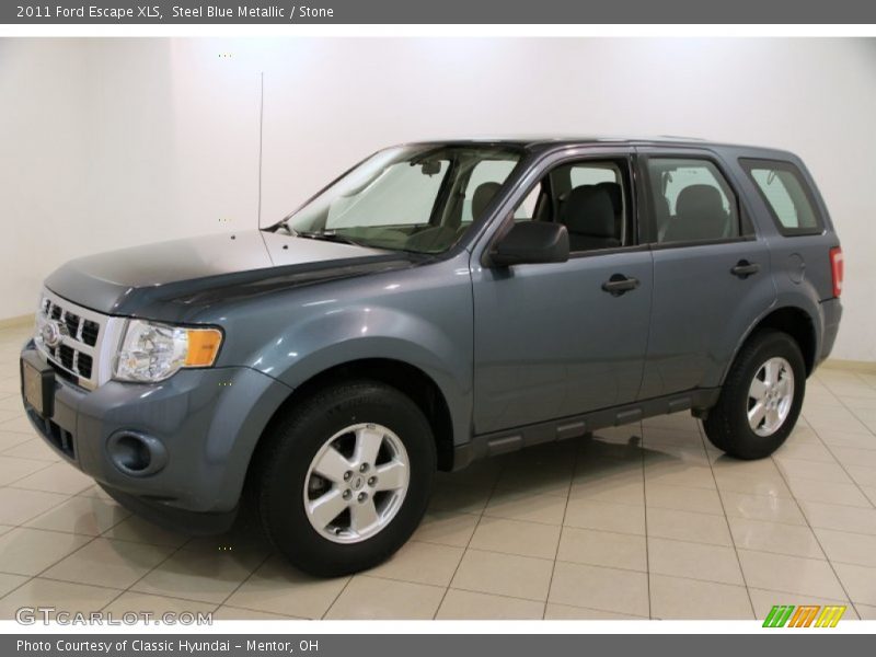 Steel Blue Metallic / Stone 2011 Ford Escape XLS