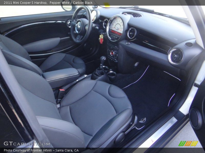 Pepper White / Carbon Black 2011 Mini Cooper S Hardtop