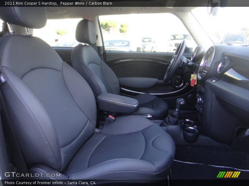 Pepper White / Carbon Black 2011 Mini Cooper S Hardtop