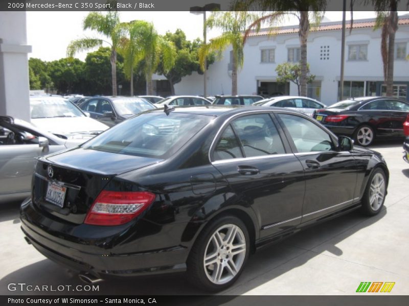 Black / Black 2009 Mercedes-Benz C 350 Sport