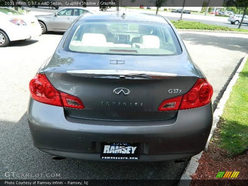 Graphite Shadow / Graphite 2011 Infiniti G 37 x AWD Sedan