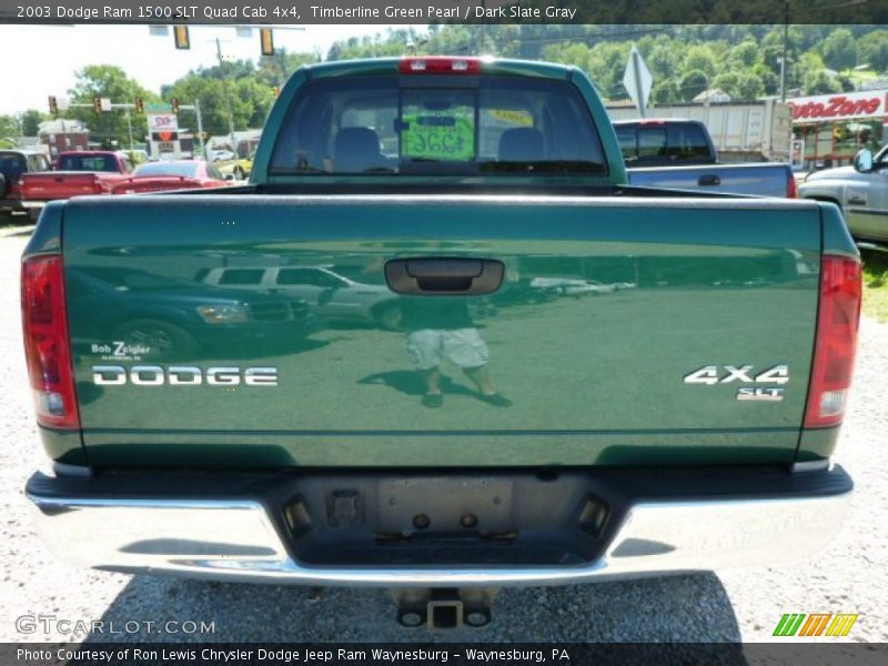 Timberline Green Pearl / Dark Slate Gray 2003 Dodge Ram 1500 SLT Quad Cab 4x4