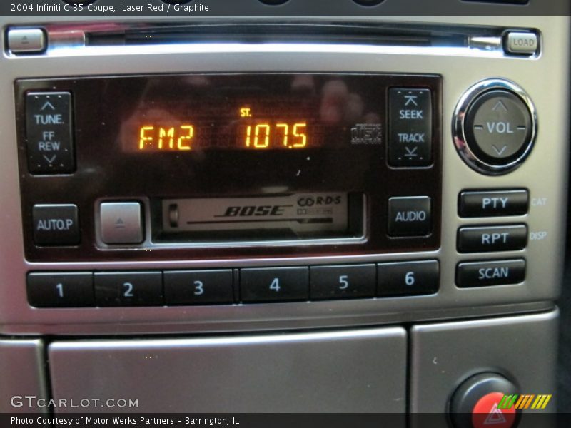 Laser Red / Graphite 2004 Infiniti G 35 Coupe