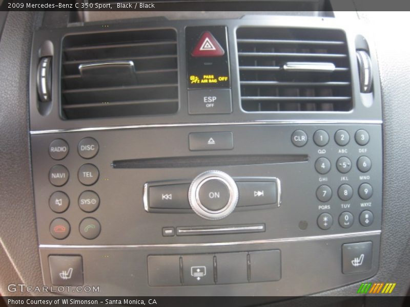 Black / Black 2009 Mercedes-Benz C 350 Sport
