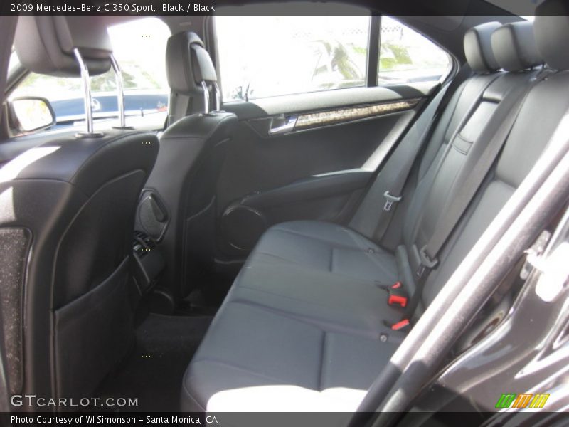 Black / Black 2009 Mercedes-Benz C 350 Sport