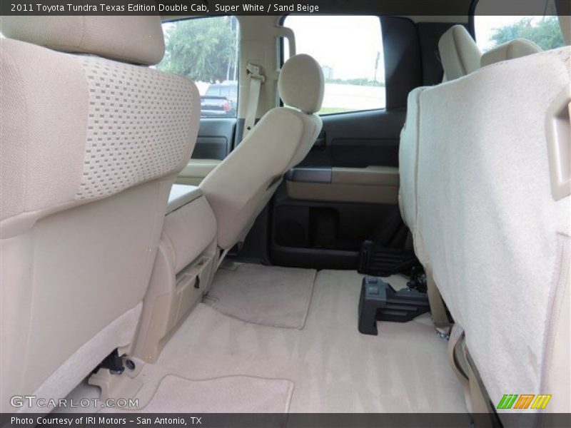 Super White / Sand Beige 2011 Toyota Tundra Texas Edition Double Cab