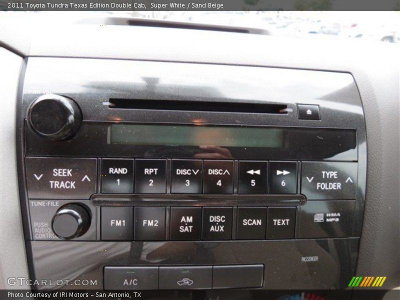 Super White / Sand Beige 2011 Toyota Tundra Texas Edition Double Cab