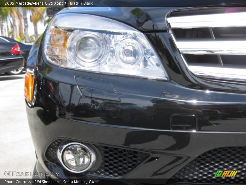 Black / Black 2009 Mercedes-Benz C 350 Sport