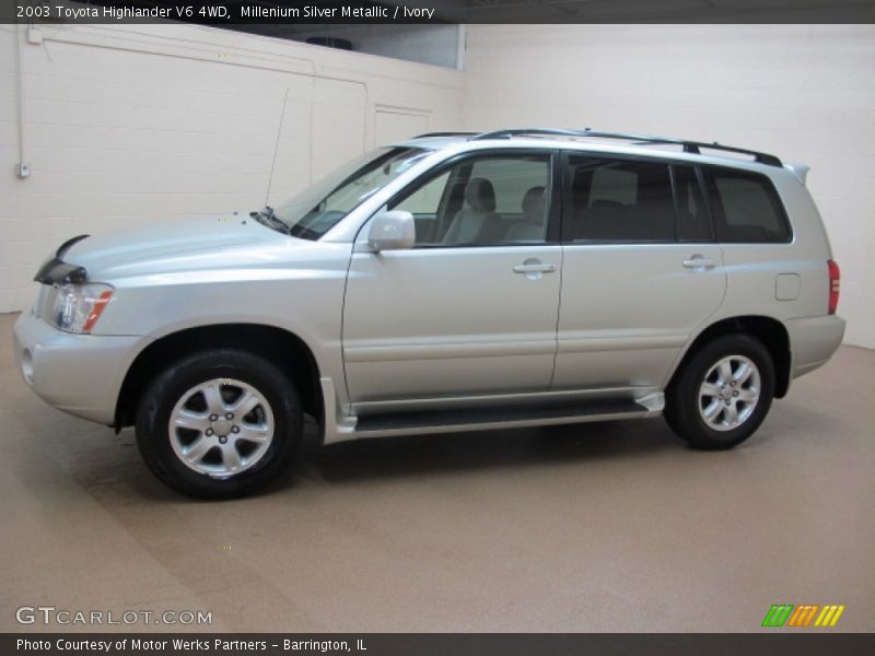 Millenium Silver Metallic / Ivory 2003 Toyota Highlander V6 4WD