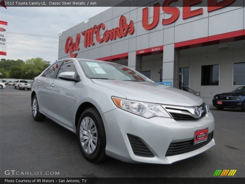 Classic Silver Metallic / Ash 2012 Toyota Camry LE