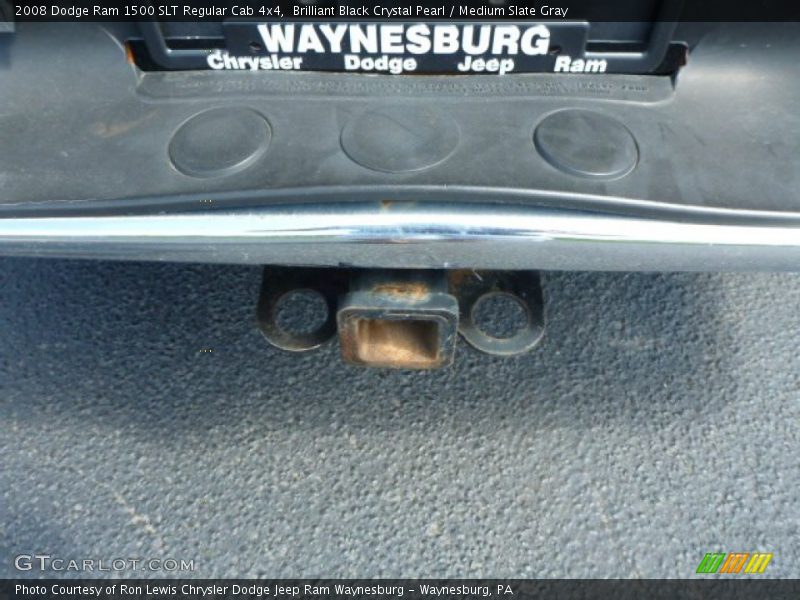 Brilliant Black Crystal Pearl / Medium Slate Gray 2008 Dodge Ram 1500 SLT Regular Cab 4x4