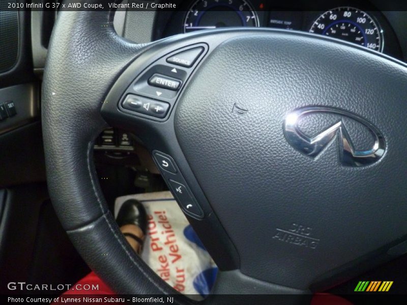 Vibrant Red / Graphite 2010 Infiniti G 37 x AWD Coupe