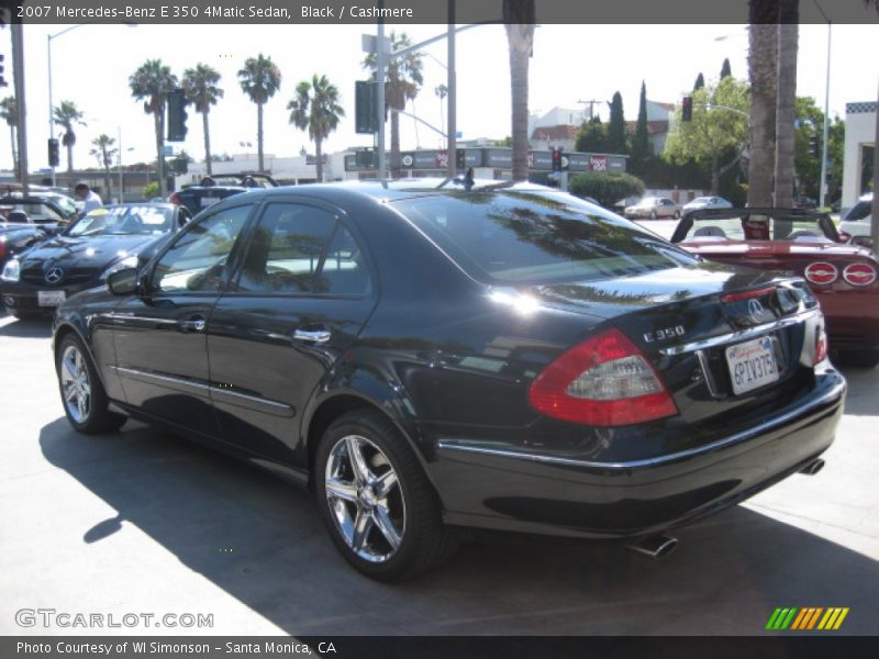 Black / Cashmere 2007 Mercedes-Benz E 350 4Matic Sedan