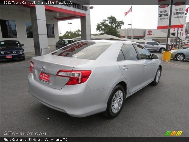 Classic Silver Metallic / Ash 2012 Toyota Camry LE