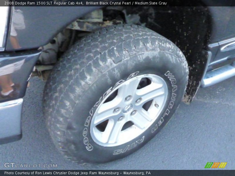 Brilliant Black Crystal Pearl / Medium Slate Gray 2008 Dodge Ram 1500 SLT Regular Cab 4x4