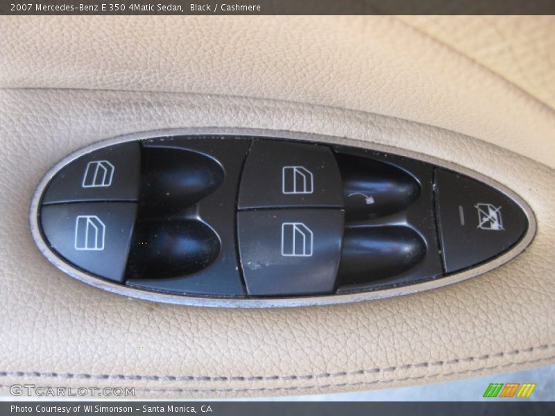 Black / Cashmere 2007 Mercedes-Benz E 350 4Matic Sedan