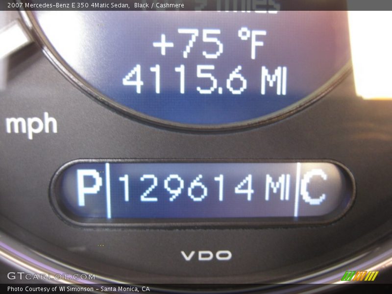 Black / Cashmere 2007 Mercedes-Benz E 350 4Matic Sedan