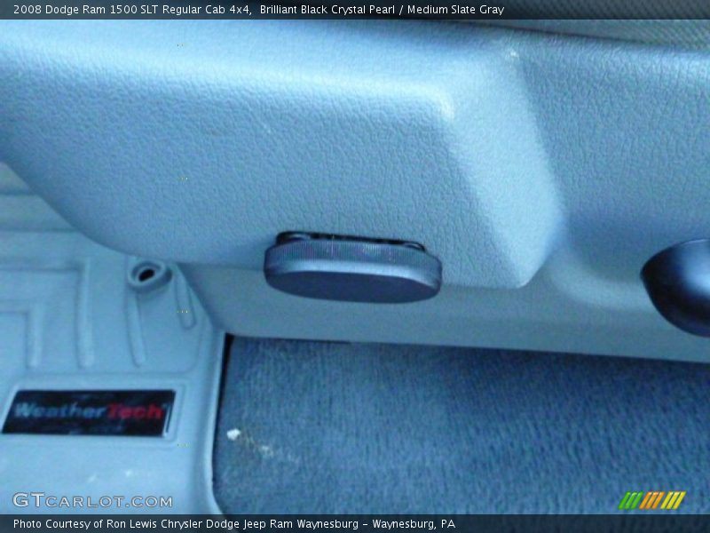 Brilliant Black Crystal Pearl / Medium Slate Gray 2008 Dodge Ram 1500 SLT Regular Cab 4x4