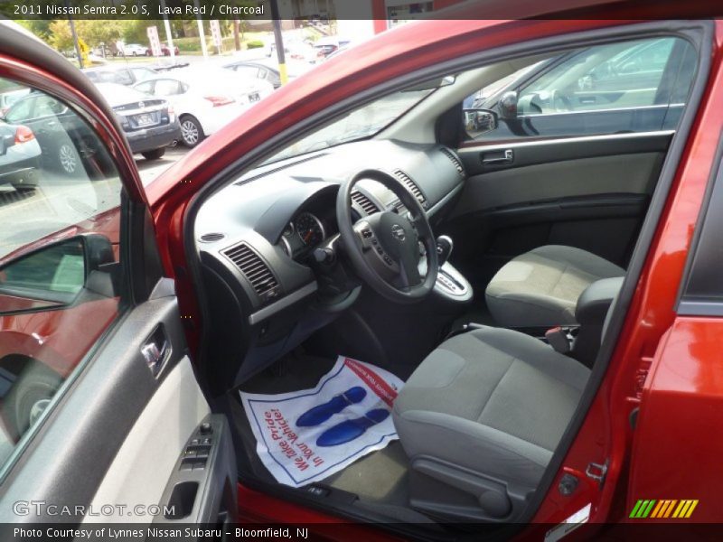 Lava Red / Charcoal 2011 Nissan Sentra 2.0 S