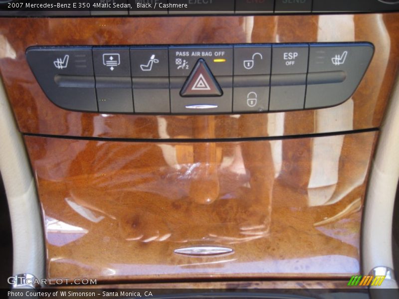 Black / Cashmere 2007 Mercedes-Benz E 350 4Matic Sedan