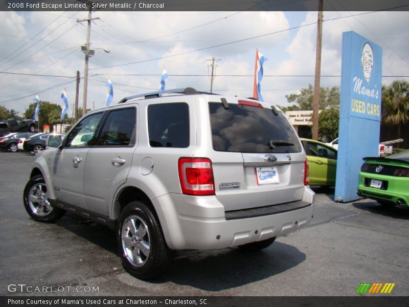 Silver Metallic / Charcoal 2008 Ford Escape Limited